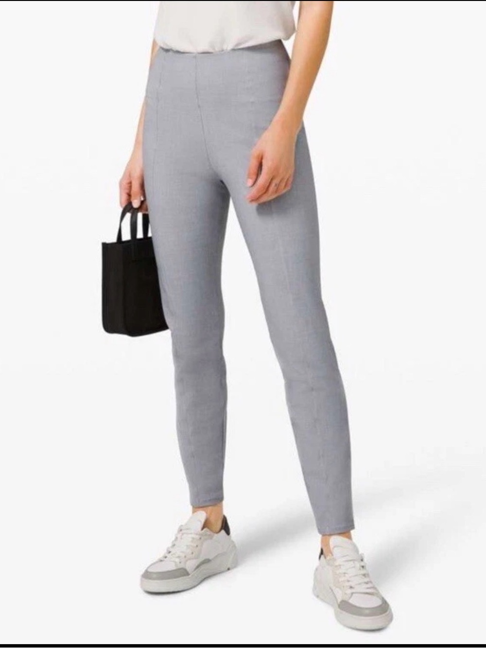 lululemon Size 4 Here To There High Rise 7/8 Pants Trousers Magnet Grey